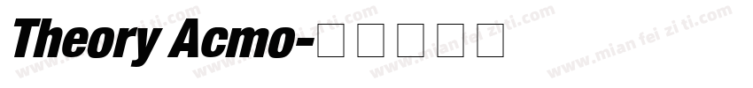 Theory Acmo字体转换